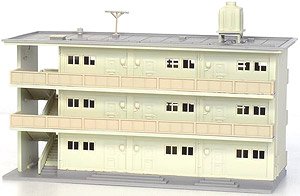 Apartment Building (1970s Style) (Unassembled Kit) (Model Train)