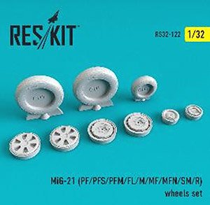 MiG-21 (PF/PFS/PFM/FL/M/MF/MFN/SM/R) Wheels Set (Plastic model)
