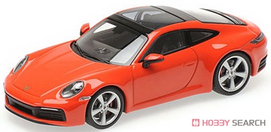Porsche 911 (992) Carrera 4S 2019 Orange (PMA Limited) (Diecast Car) Item picture1