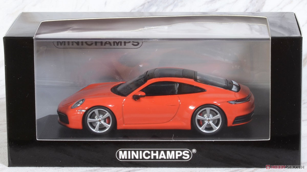 Porsche 911 (992) Carrera 4S 2019 Orange (PMA Limited) (Diecast Car) Package1