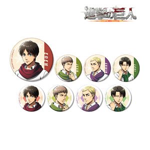 Attack on Titan Especially Illustrated Wearing Muffler Ver. Trading Can Badge (Set of 8) (Anime Toy)