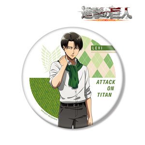 Attack on Titan Especially Illustrated Levi Wearing Muffler Ver. Big Can Badge (Anime Toy)