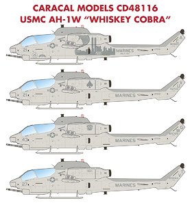 アメリカ海兵隊 AH-1W ウイスキー コブラ デカール (デカール)