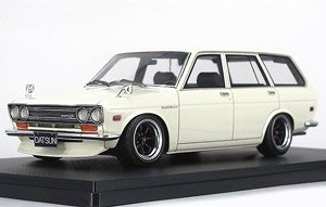 Datsun Bluebird (510) Wagon White (ミニカー)