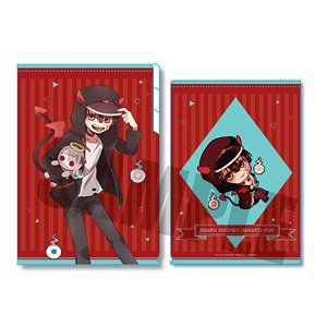 Clear File w/3 Pockets Toilet-Bound Hanako-kun Little Devil Parka Ver. Hanako-kun (Angel Nene-chan Plush) (Anime Toy)