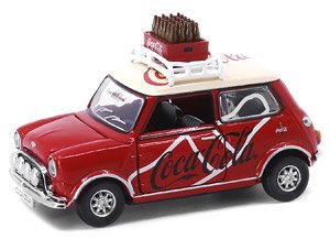 Tiny City Mini Cooper Mk 1 Coca-Cola (with Bottle of Coke) (Diecast Car)