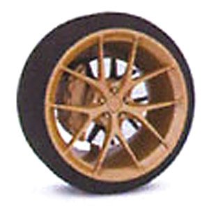 D Model Wheels No.12 (Gold) (Diecast Car)