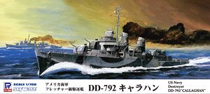アメリカ海軍 フレッチャー級駆逐艦 DD-792 キャラハン エッチングパーツ付き (プラモデル)