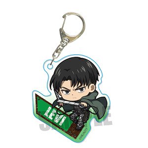 Action Series Acrylic Key Ring Attack on Titan Levi (Anime Toy)