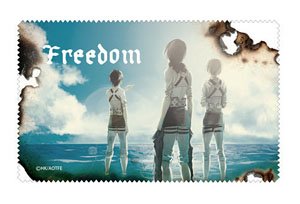 Attack on Titan Exhibition Final Eren & Mikasa & Armin Cleaner Cloth (Anime Toy)