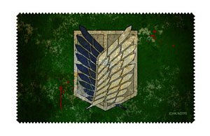 Attack on Titan Exhibition Final Survey Corps Flag Cleaner Cloth (Anime Toy)