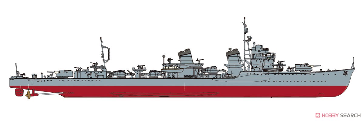 帝国海軍 特型駆逐艦II型 潮 (プラモデル) 塗装1