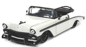 1956 シェビー ベル エアー グレー/ホワイト (ミニカー)