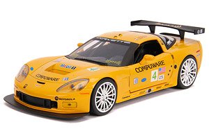 2005 Chevy Corvette C6-R Yellow #4 (Diecast Car)