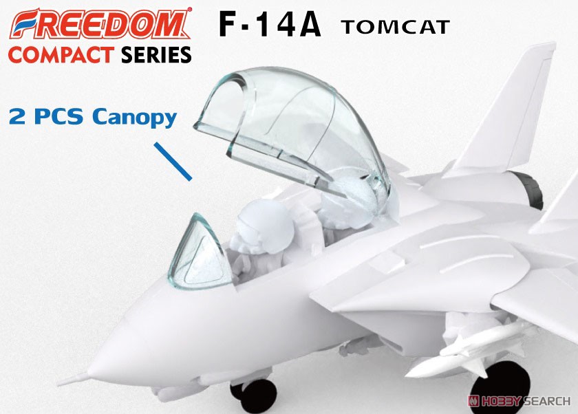 コンパクトシリーズ：F-14A/B トムキャット/ボムキャット 米海軍 VF-84 ジョリーロジャーズ 2 in 1 (プラモデル) その他の画像9