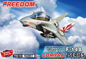 Compact Series: F14A Tomcat VF-111 `Sundowners` (2 in 1) (Plastic model)