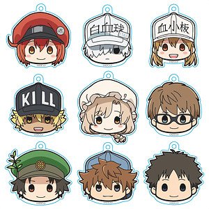 Cells at Work!! Churu Chara Plus Key Chain (Set of 9) (Anime Toy)