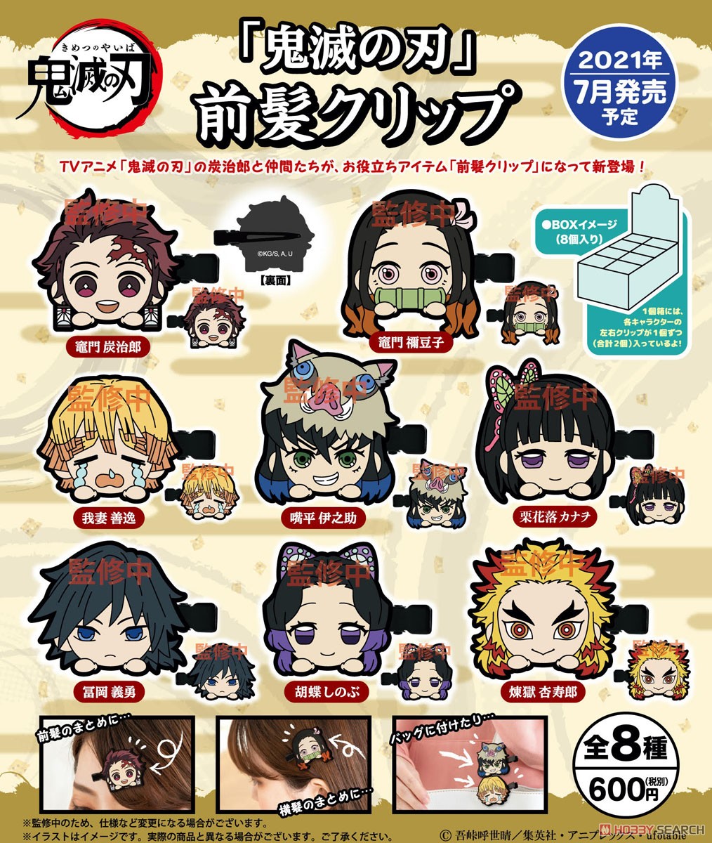 Demon Slayer: Kimetsu no Yaiba Bangs Clip (Set of 8) (Anime Toy) その他の画像4