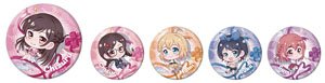Rent-A-Girlfriend Pop-up Character Can Badge (Set of 5) (Anime Toy)