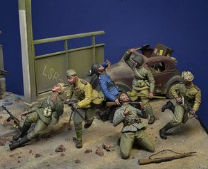 `In the Arms of Death`, Soviet Army Attack, Berlin 1945 (Set of 6) (Plastic model)