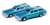 (N) Buick Estate Wagon 1967 (Potomac Blue) (Set of 2) (Diecast Car) Item picture1