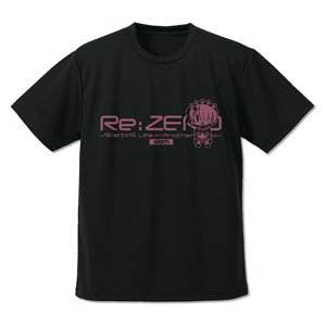 Re:ゼロから始める異世界生活 ラム ドライTシャツ デフォルメVer. BLACK L (キャラクターグッズ)