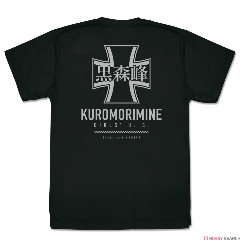 Girls und Panzer das Finale Kuromorimine Girls High School Dry T-Shirt Black M (Anime Toy) Item picture2