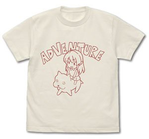 Non Non Biyori Nonstop Komagurumi Adventure T-Shirt Vanilla M (Anime Toy)