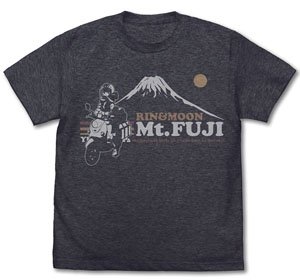 Laid-Back Camp Moon & Rin Shima Vintage T-Shirt Dark Heather Navy M (Anime Toy)