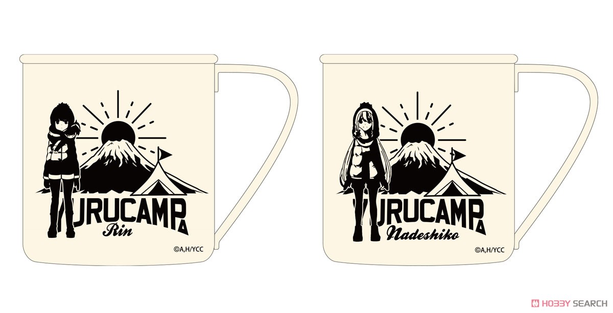 Laid-Back Camp Rin & Mt. Fuji Painted Stainless Mug Cup (Anime Toy) Other picture1
