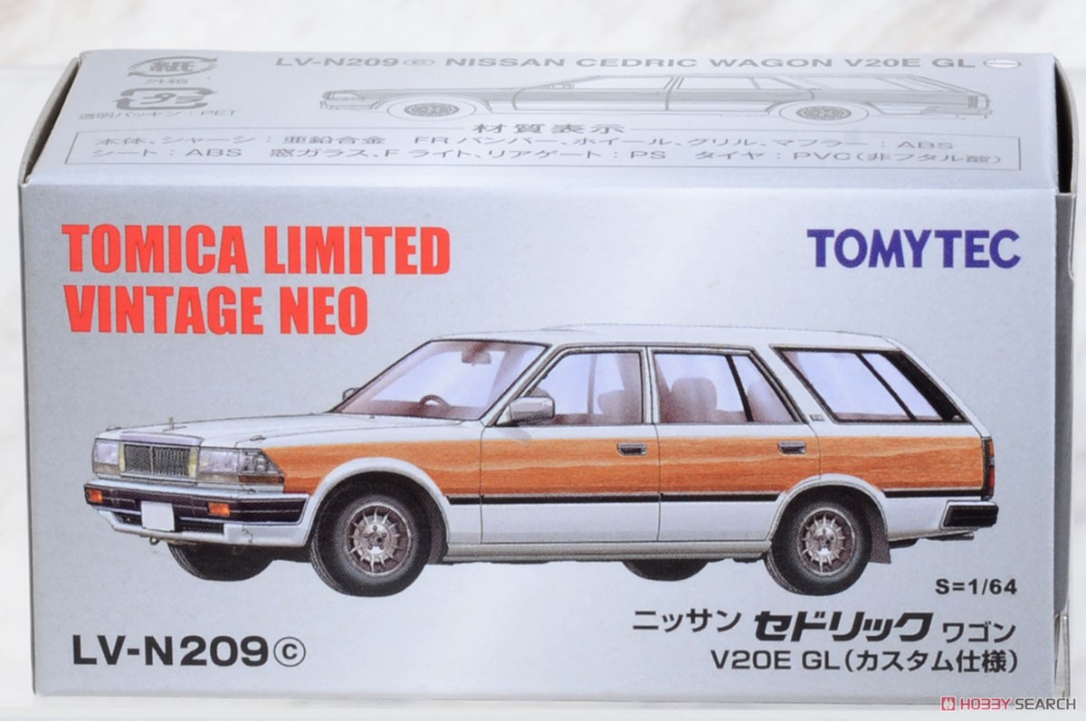 TLV-N209c Cedric Wagon V20E GL (White/Wood) (Diecast Car) Package1