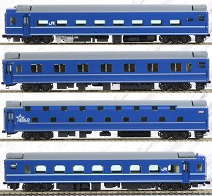 1/80(HO) J.R. Limited Express Sleeper Series 14 Type 15 (Fuji, Hayabusa) Set (4-Car Set) (Model Train)