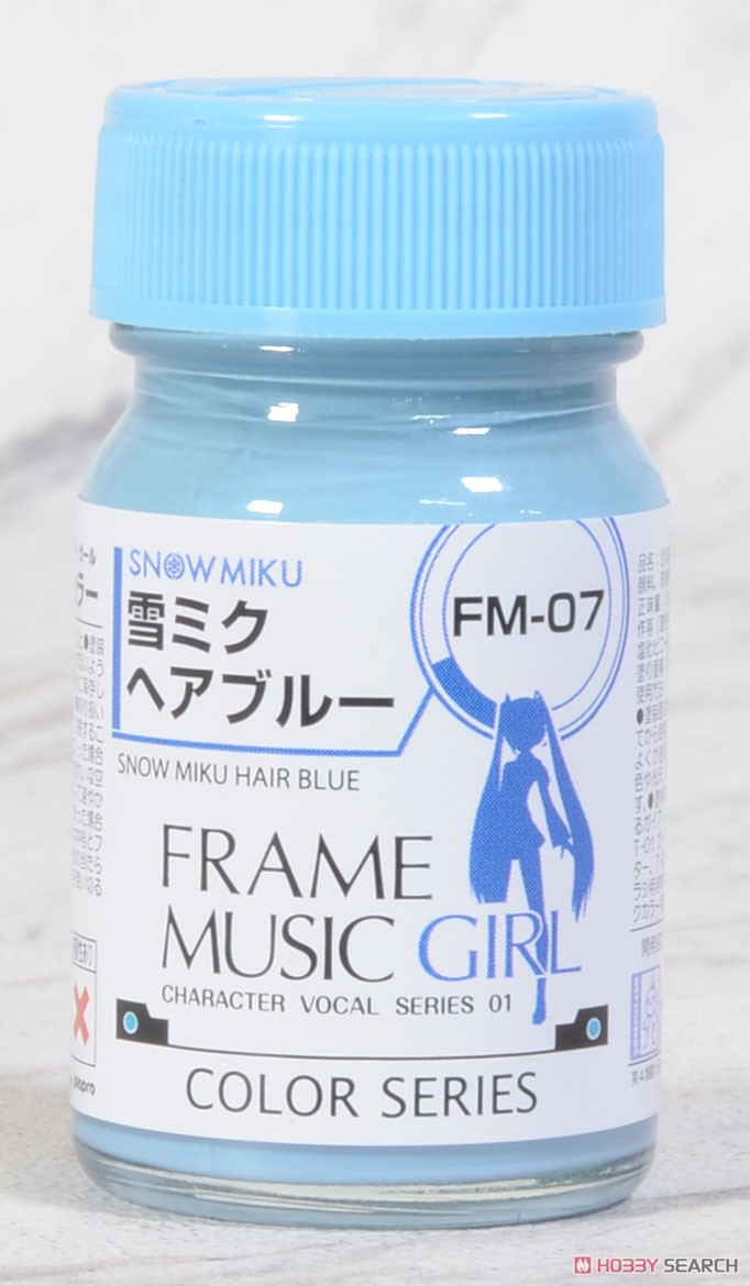 FM-07 雪ミクヘアブルー (フレームミュージック・ガール 雪ミク 髪の色) (半光沢) 15ml (塗料) 商品画像1
