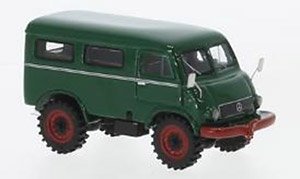 (HO) Mercedes Unimog 402 1956 Dark Green (Model Train)