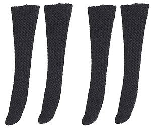 High Socks Set II (Black) (Fashion Doll)