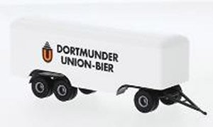 (HO) 3-Axle Trailer 1955 `Dortmunder Union beer` (Model Train)