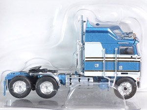 (HO) Kenworth K 100 Aerodyne 1976 Metallic Blue / Gray (Model Train)