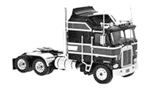 (HO) ケンワース K 100 Aerodyne 1976 ブラック/ダークレッド (鉄道模型)