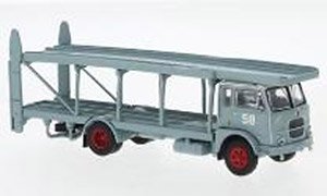 (HO) Fiat 642 Car Transporter 1962 Blue Gray , Turnummer 58 (Model Train)