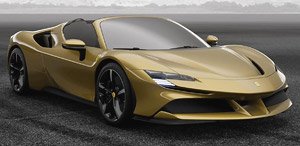 Ferrari SF90 Spider - CLOSED ROOF Yellow Montecarlo (ミニカー)