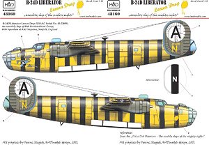 WW.II USAF B-24D Liberator Assembly Ship Lemon Drop (Decal)