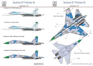 ロシア空軍 Su-27 フランカーB デカール (デカール)