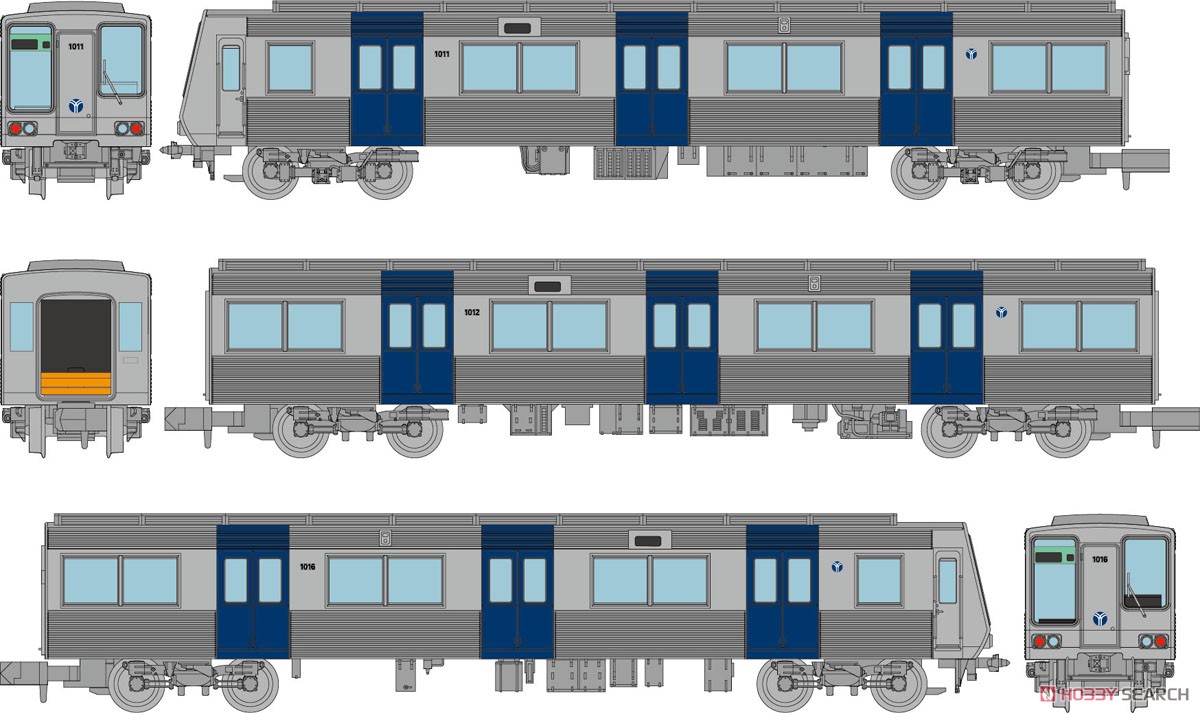 鉄道コレクション 横浜市営地下鉄 1000形 (非冷房車) 3両セット (3両セット) (鉄道模型) その他の画像1