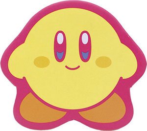 Kirby`s Dream Land Kirby Muteki! Suteki! Closet Kirby Shape Can Badge (4) Yellow (Anime Toy)