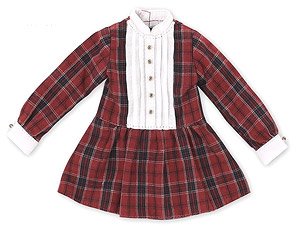 Komorebimori no Oyofukuyasan PNS Kakurenbo Tunic Blouse (Red Check) (Fashion Doll)