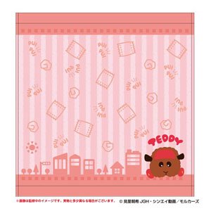 Pui Pui Molcar Hand Towel w/Applique (5) Teddy (Anime Toy)