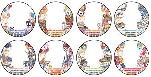 65mm Can Deco Cover [I-chu Etoile Stage] 01 Birthday Ver. (GraffArt) (Set of 8) (Anime Toy)