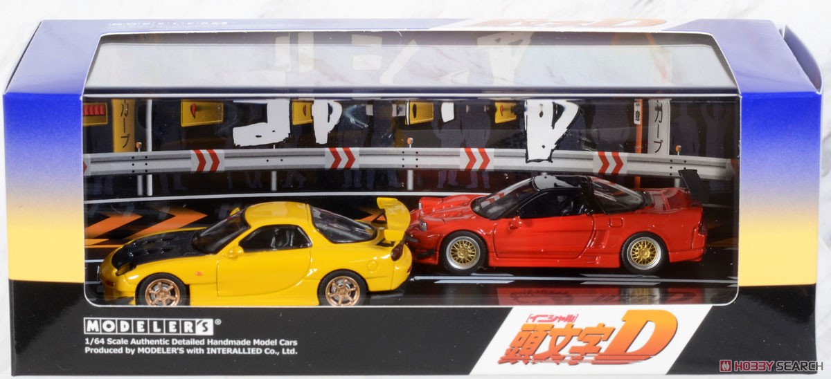 Initial D Set Vol.3 Keisuke Takahashi RX-7 (FD3S) & Go Hojo NSX(NA1) (Diecast Car) Package1