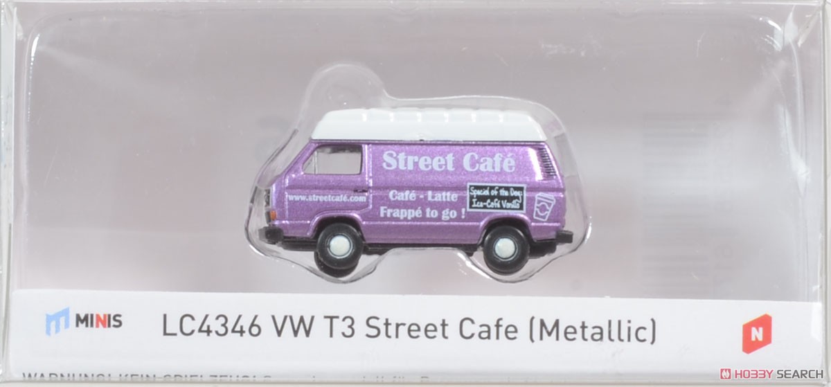 (N) VW T3 ストリートカフェ [VW T3 Transporter Street Cafe (Metallic)] (鉄道模型) パッケージ1