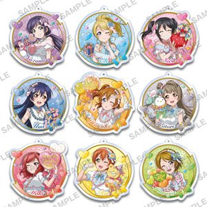 Love Live! Trading Glitter Acrylic Strap (Set of 9) (Anime Toy)